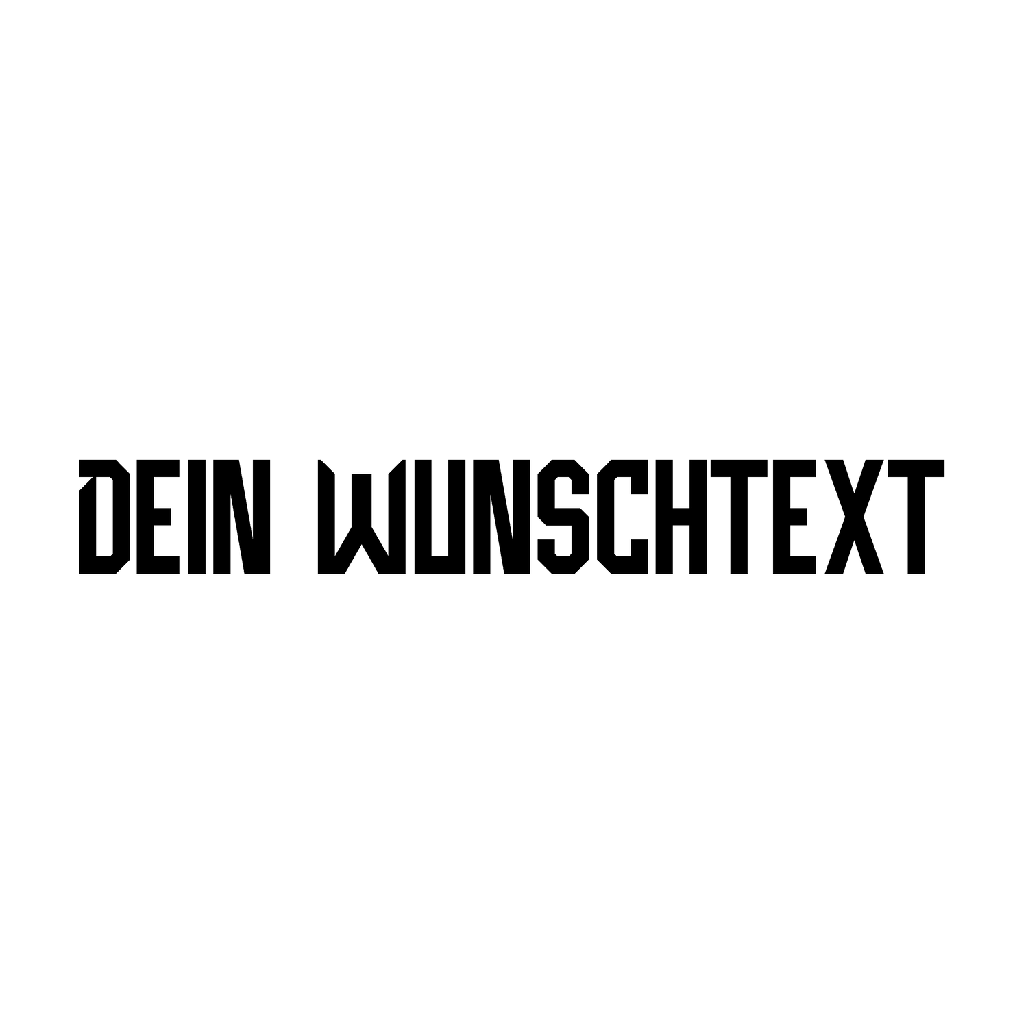Wunschtext Aufkleber