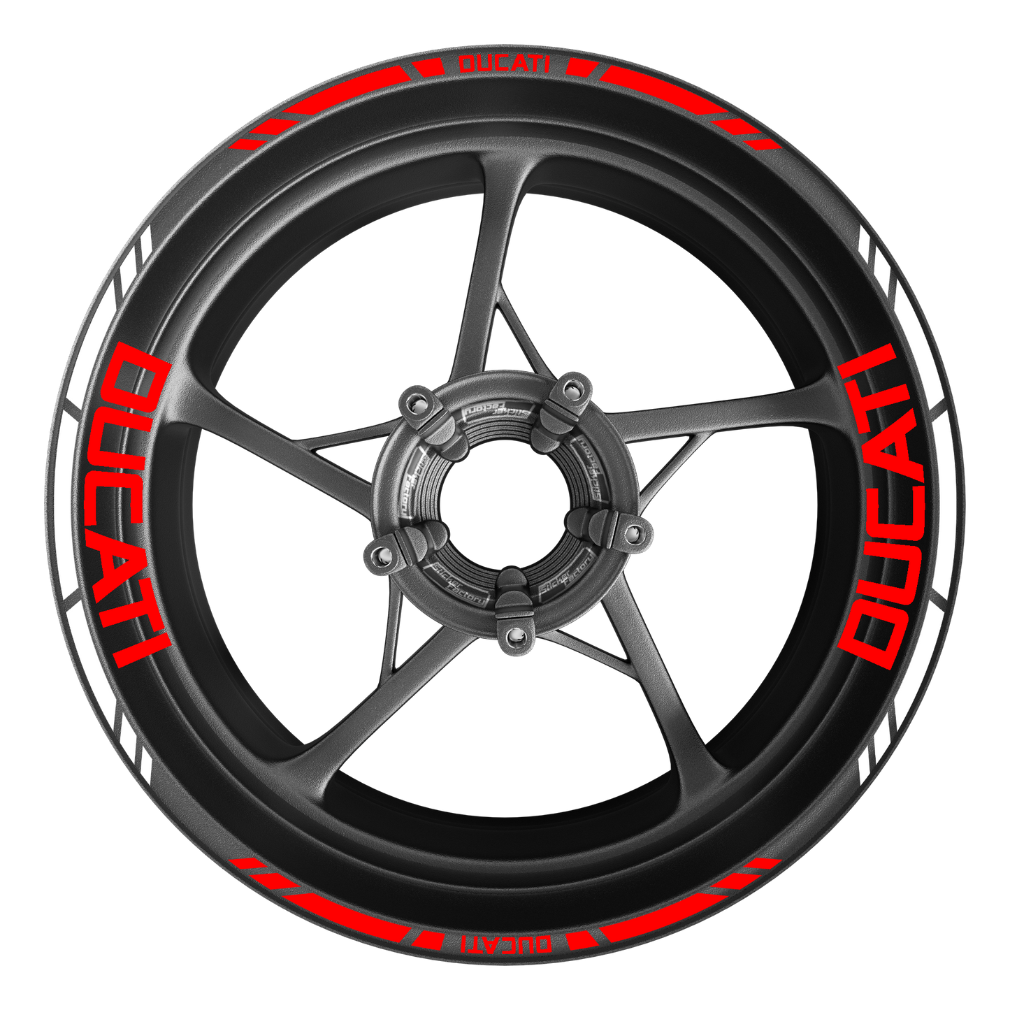 Ducati Felgenrand- & Felgenbett Aufkleber