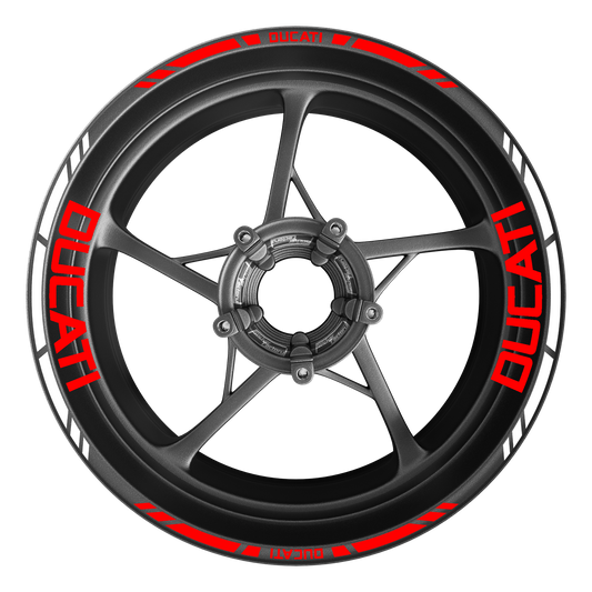 Ducati Felgenrand- & Felgenbett Aufkleber