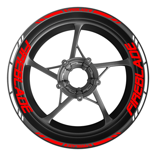 Fireblade Felgenrand- & Felgenbett Aufkleber