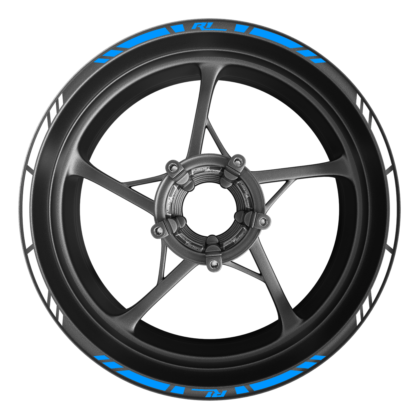 R1 Felgenrandaufkleber GP-Style 2-Farbig