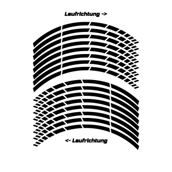 Felgenrandaufkleber GP-Style