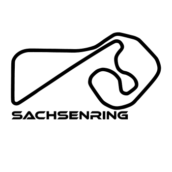 Rennstrecken Aufkleber - Sachsenring