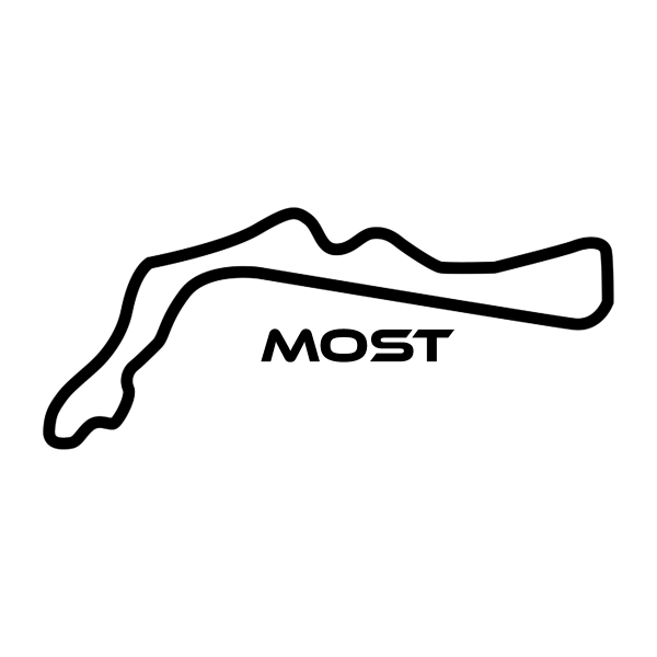Rennstrecken Aufkleber - Most